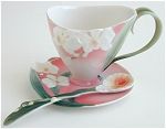 Winter Moth Orchid Cup with Spoon