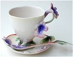 Sage Teacup and Saucer with Spoon