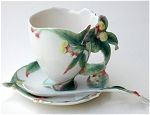 Clove Teacup and Saucer with Spoon
