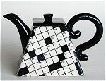 Crossword Puzzle Teapot