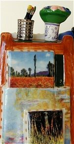 Monets Easel Teapot
